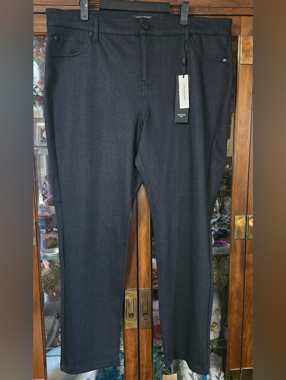Liverpool Los Angeles Madonna Slim Ponte Pants Herringbone